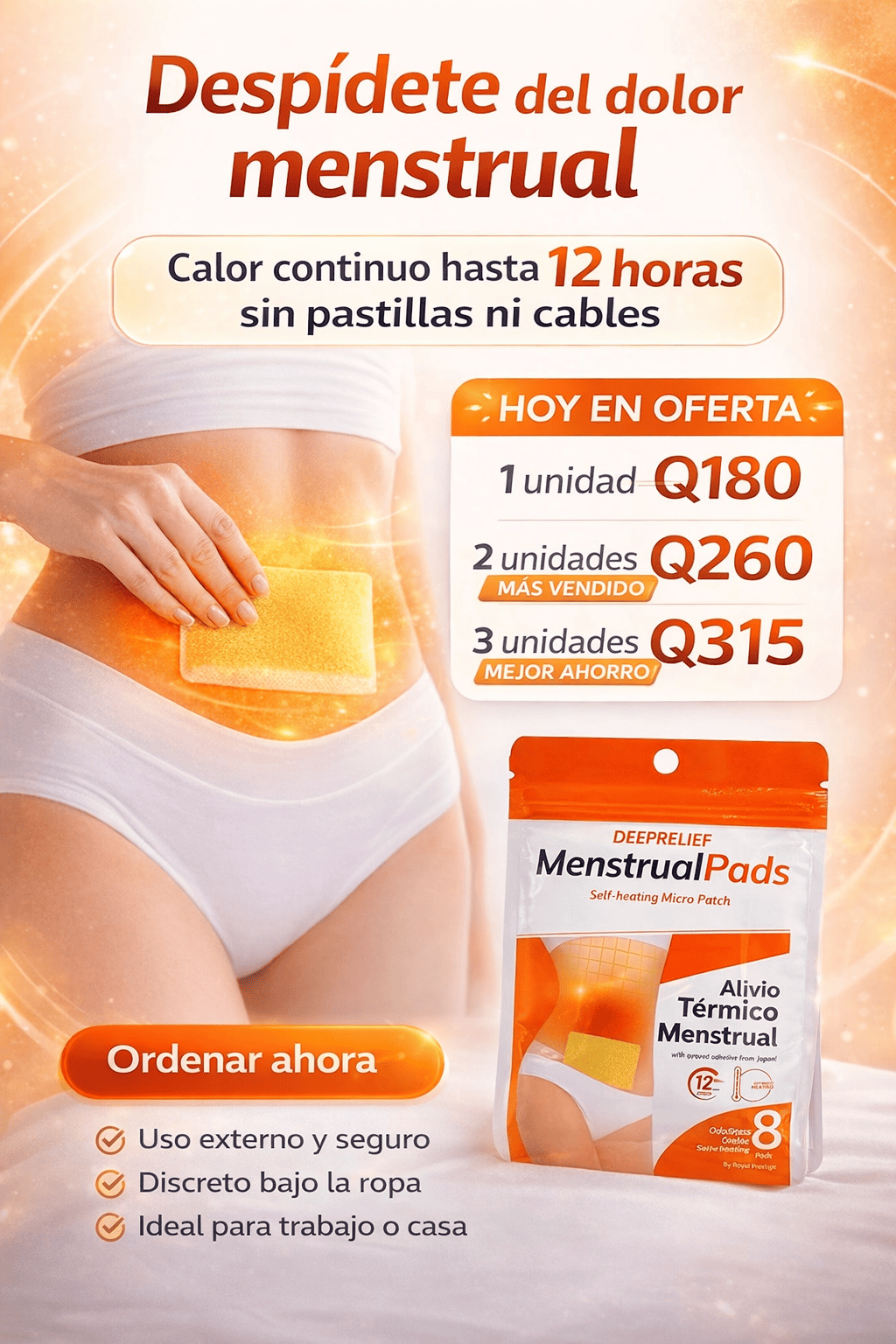 Menstrual Pads autocalentables