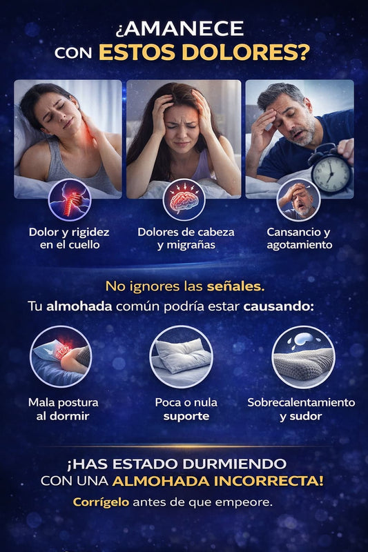 Almohada Ergonómica ara el dolor del cuelo